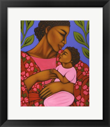 Framed African Mother and Baby Print
