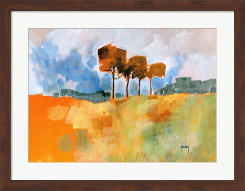 Framed Four Trees Print