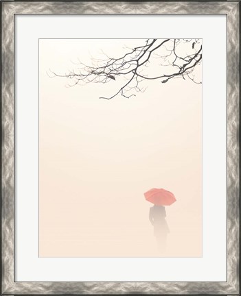 Framed In Autumn Fog Print