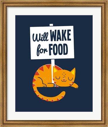 Framed Will Wake for Food Print