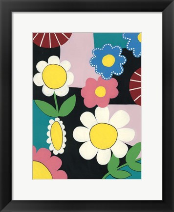 Framed Vivid Blossoms I Print