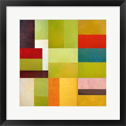 Framed Color Study Abstract 1 Print