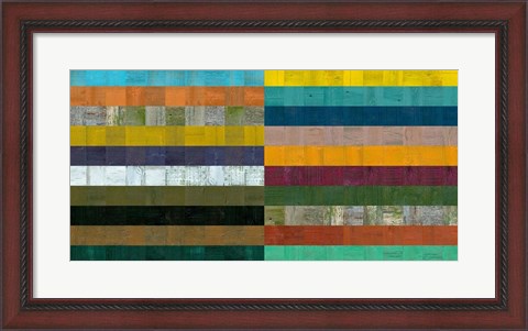 Framed Wooden Abstract VIII Print