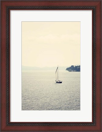 Framed Hazy Sea Print
