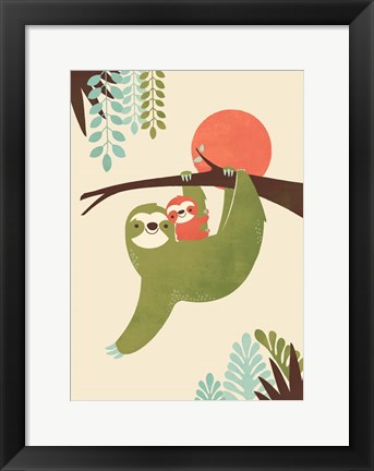 Framed Mama Sloth Print