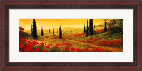 Framed Toscano Panel I Print