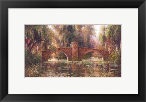 Framed Willow Bridge Print