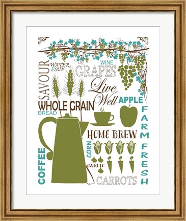 Framed Culinary Love 2 (color) Print