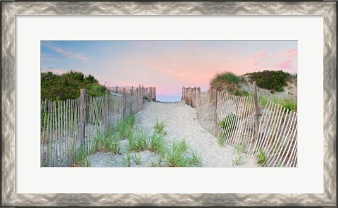 Framed Crescent Beach Path Print