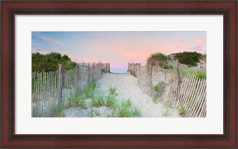 Framed Crescent Beach Path Print