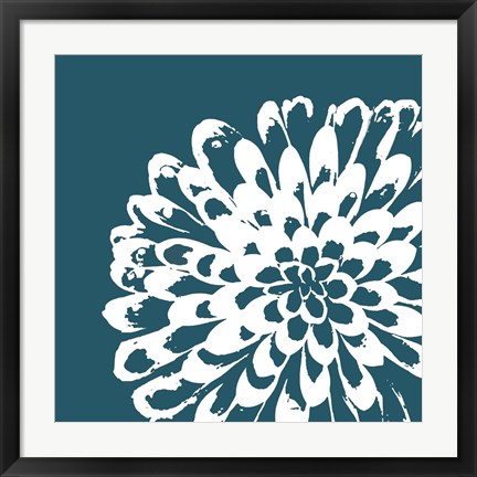 Framed Graphic Flower 1 Print