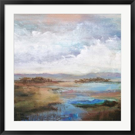 Framed Along The Stream Print