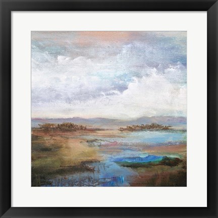 Framed Along The Stream Print