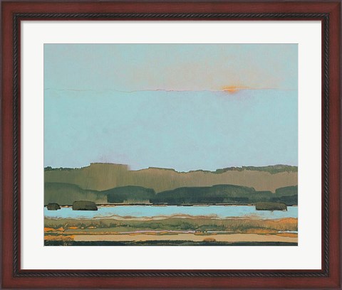 Framed West of the River Print
