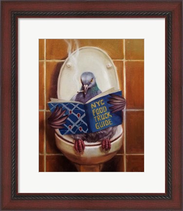 Framed Stool Pigeon Print