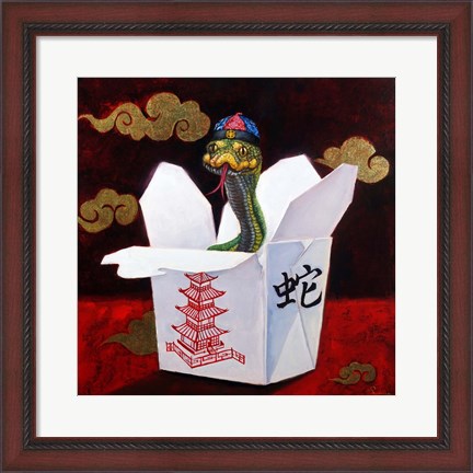 Framed Takeout with a Twist Print