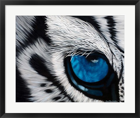 Framed Tiger Eye Print