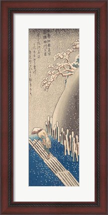 Framed Sumida River in the Snow Print