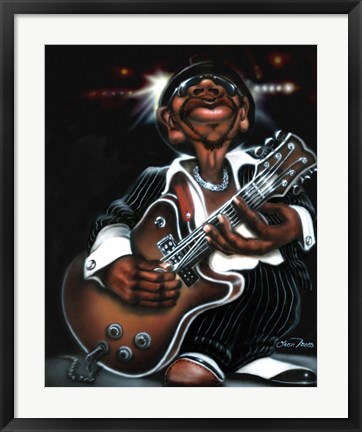Framed Jazzman Cool Print