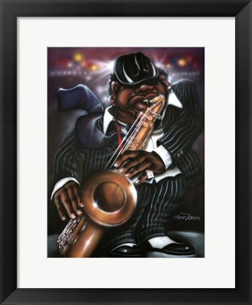 Framed Jazzman Moe Print