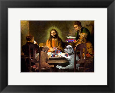 Framed Dogs Going to Hell Print