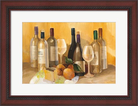 Framed Wine and Fruit II v2 Print