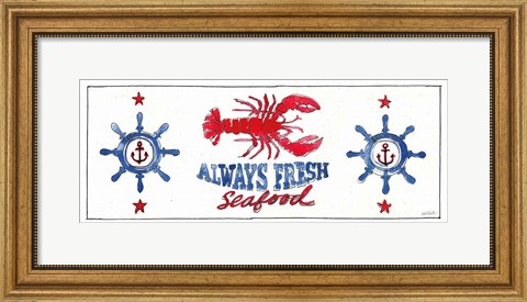 Framed Seafood Shanty XI Print