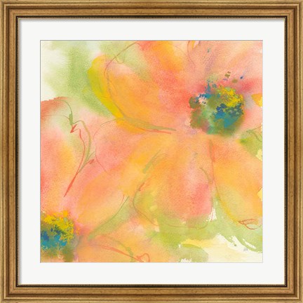 Framed Olive Poppy II Print