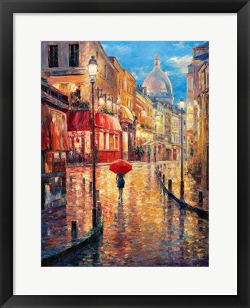 Framed Montmartre Evening Print