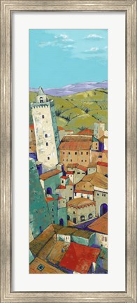 Framed Rooftops of San Gimignano Print