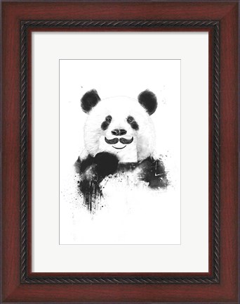 Framed Funny Panda Print