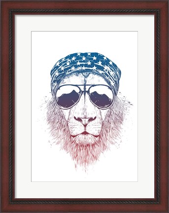 Framed Wild Lion Print