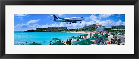 Framed Happy Landings on St. Maarten Print