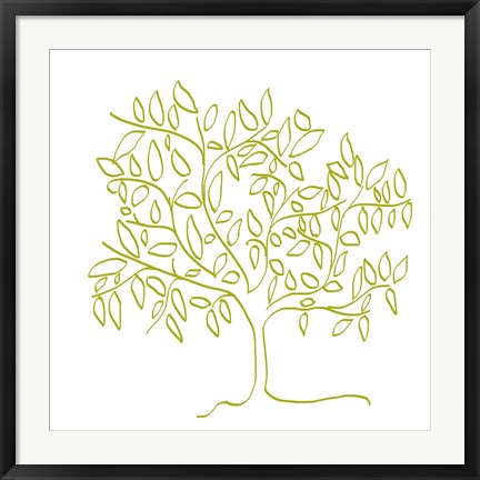 Framed Citron Tree Print