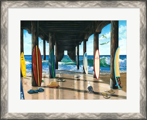Framed Pier Group Print