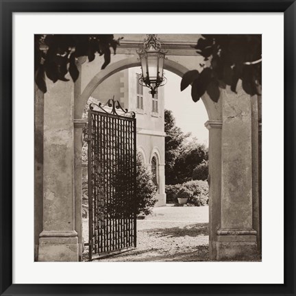 Framed Giardino Mortola Print