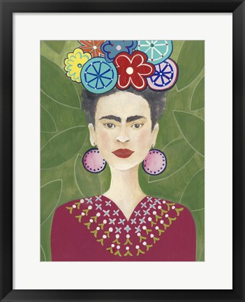 Framed Frida Floral II Print