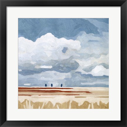 Framed Prairie Landscape I Print