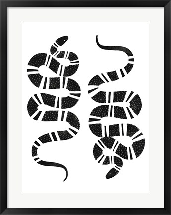 Framed Epidaurus Snake I Print