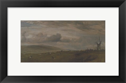 Framed Windmill Near Brighton, East Sussex Print