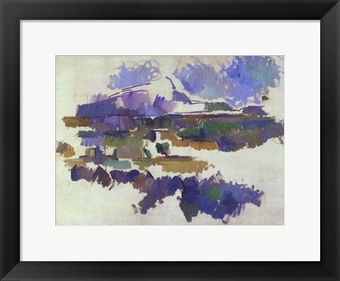 Framed Mon Sainte-Victoire, Seen from Lauves Print