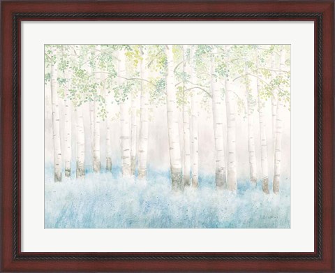 Framed Soft Birches Print