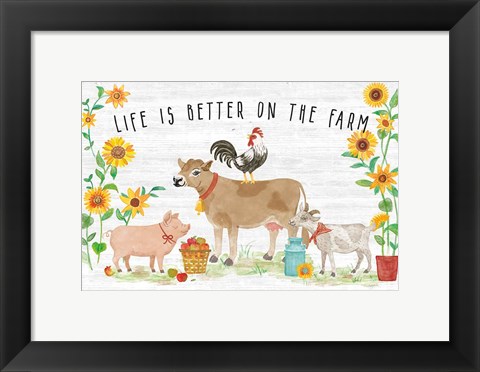 Framed Farm Market I Print