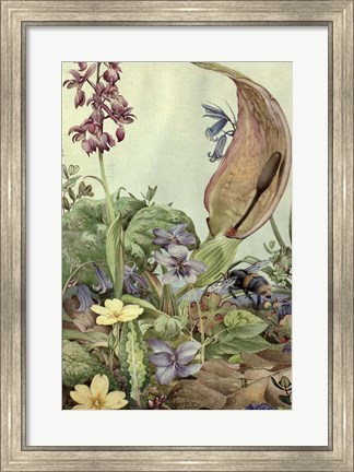 Framed Garden Fantasy II Print