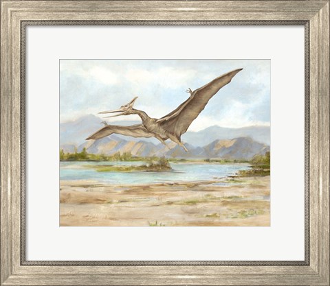 Framed Dinosaur Illustration VI Print