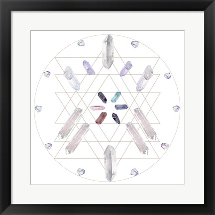 Framed Crystal Matrix III Print
