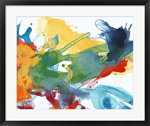 Framed Primary Abstract I Print