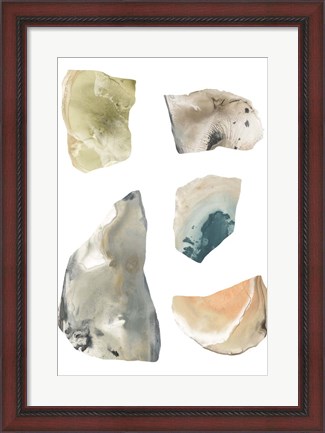 Framed Geode Segments III Print