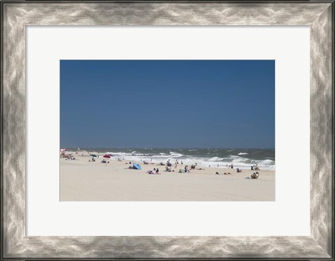 Framed Cape May Beach, NJ Print