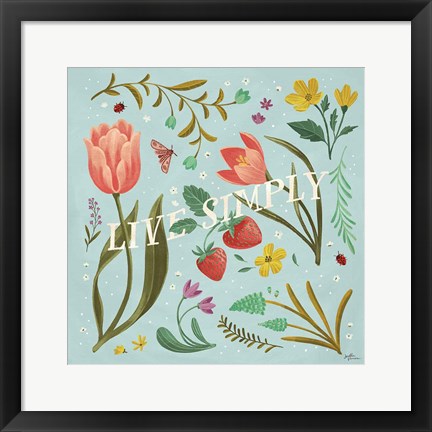 Framed Spring Botanical VI Print